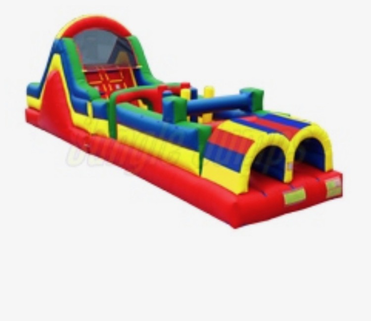 Colorful Slide Obstacle Course