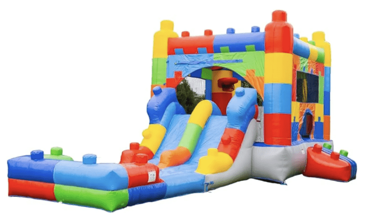 Block Party Slide Inflatable Combo