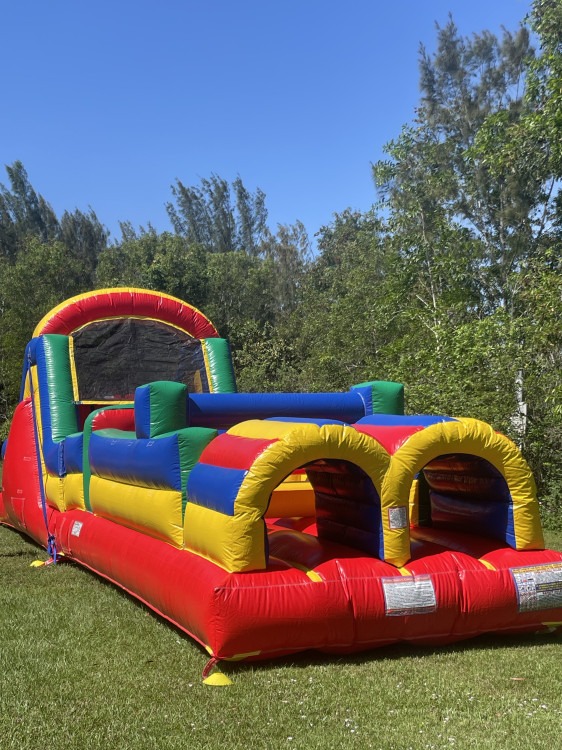Colorful Slide Obstacle Course